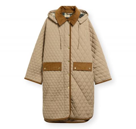 BARBOUR Giacca Donna Trapuntata Cappuccio Removibile Ravensden LQU1926BE31 Colore Beige