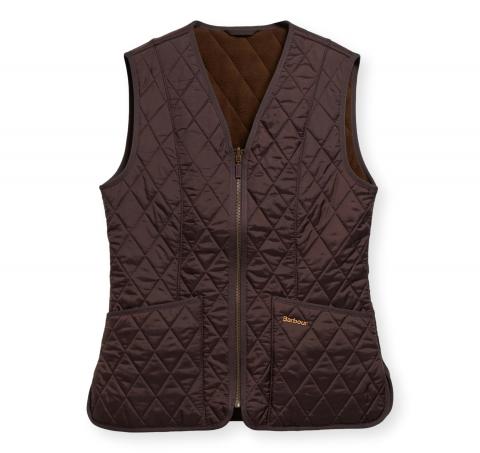 BARBOUR Gilet Donna Fodera in Pile Fleece Betty Liner LLI0003BR71 Colore Marrone
