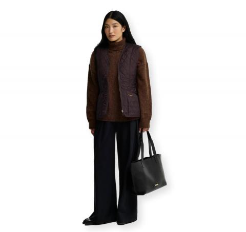 BARBOUR Gilet Donna Fodera in Pile Fleece Betty Liner LLI0003BR71 Colore Marrone