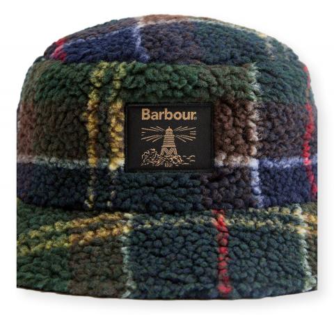 BARBOUR Cappello da Pescatore in Pile Field MHA0920OL91 Colore Classic Tartan