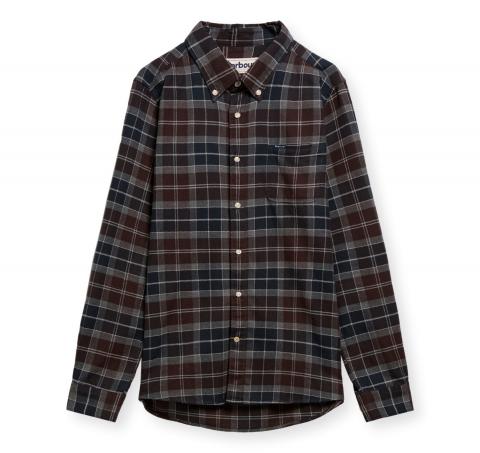 BARBOUR Camicia Uomo Tartan Taglio Sartoriale Kyeloch MSH5014TN38 Blu Scuro