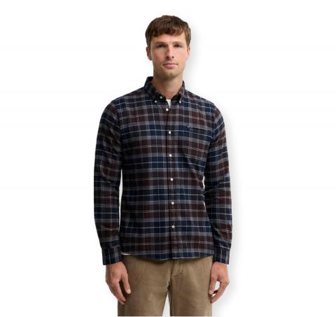 BARBOUR Camicia Uomo Tartan Taglio Sartoriale Kyeloch MSH5014TN38 Blu Scuro