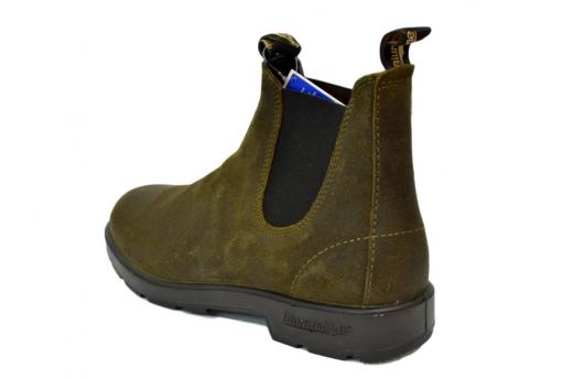 BLUNDSTONE 1615 Sivaletti Australiani Elastic Side Boot Dark Olive Suede