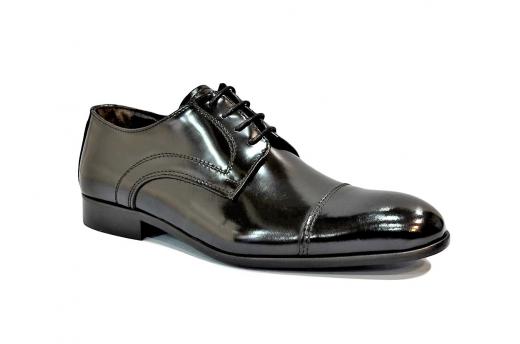 ALESSANDRO GILLES Scarpa Uomo SC10 Scarpe Da Sera In Pelle Nero