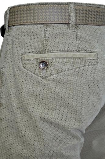 MEYER Pantalone Uomo Modello Dublin 1-5019/24 Stretch Micro Fantasia Begie