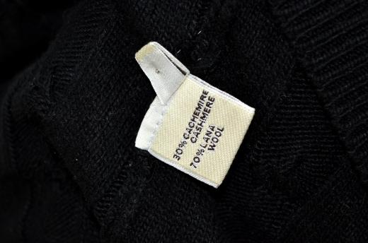 CASHMERE COMPANY Maglia Uomo Dolcevita Treccia 99 IU204715 Cashmere e Lana Colore Nero