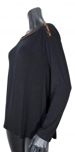 DONATELLA DE PAOLI MAGLIA DONNA 19D2032 COLORE NERO MADE IN ITALY