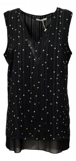 LISA KOTT CANOTTA 4623 COLORE NERO POIS LUREX LINEA CURVY STYLE