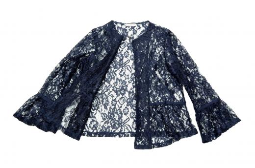 LISA KOTT Spolverino In Pizzo Donna 05154 Colore Blu Linea Curvy Stile