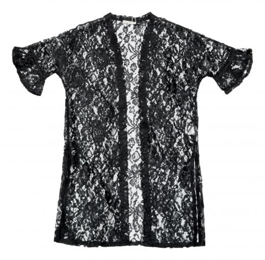 LISA KOTT SPOLVERINO IN PIZZO DONNA 05153 COLORE NERO LINEA CURVY STYLE