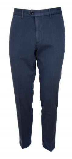 HUGO BOSS Chino slim fit gabardine cotone elasticizzato Kaito1 50437582 BLU