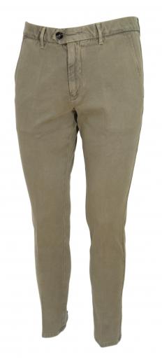 HUGO BOSS Chino slim fit gabardine cotone elasticizzato Kaito1 50437582 BEIGE