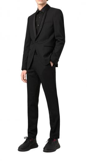 HUGO Camicia Uomo Slim Fit in Cotone 50289499 C-Jenno Colore Nero