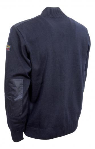 PAUL SHARK YACHTING Pull Mezza Zip con Toppe Modello C0P1028 Colore Blu