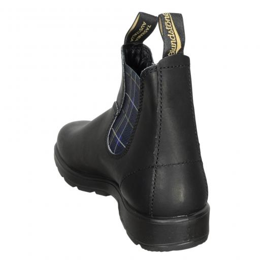 BLUNDSTONE Coloured Elastic Sided Boot Beatles 2102 Navy Tartan Black