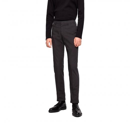 HUGO BOSS Pantalone slim fit Cotone elasticizzato NERO Kaito1 50410310
