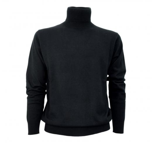 CASHMERE COMPANY Maglia Uomo Dolcevita 99 IU204914 Cashmere e Lana Colore Nero