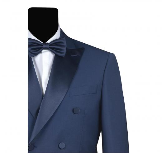 SIMBOLS Abito Uomo Cerimonia Doppio Petto Blu A11800 T4199
