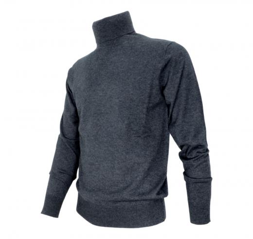 CASHMERE COMPANY Maglia Dolcevita 158 IU204914 Cashmere e Lana Colore Grigio Fumo