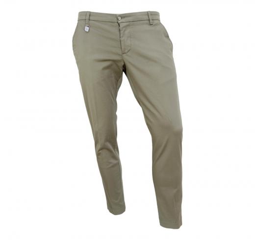 DESICA Pantalone Uomo Modello Positano Colore Medium Brown Tessuto Raso Ultra