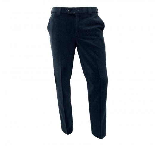 MEYER Pantalone Velluto Uomo Mod. Barry Blu Petrolio Elasticizzato 2-393/17