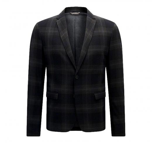 HUGO BOSS Giacca slim fit in tessuto a quadri Modello Benestretch8_BS - 50371946