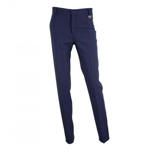 LISA KOTT PANTALONE DONNA CURVY STYLE 13495 COLORE BLU MADE IN ITALY