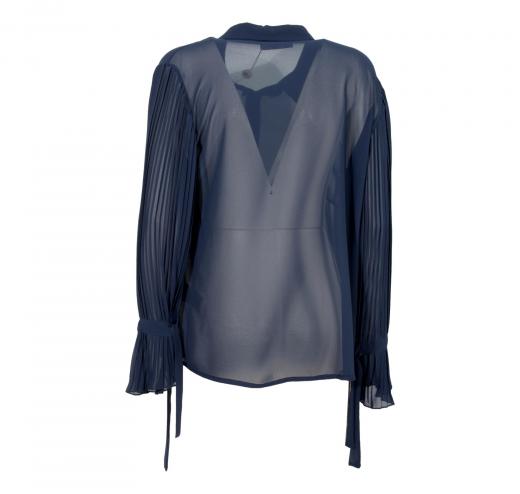 LISA KOTT CAMICIA DONNA CURVY STYLE COLORE BLU 4484 MADE IN ITALY