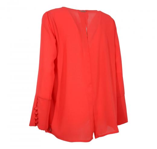 LISA KOTT CASACCA DONNA CURVY STYLE MA36 COLORE ROSSO