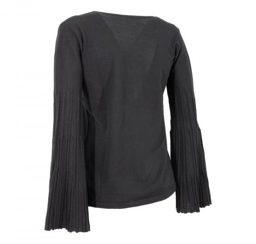 DONATELLA DE PAOLI MAGLIA DONNA 19D2097 COLORE NERO MADE IN ITALY