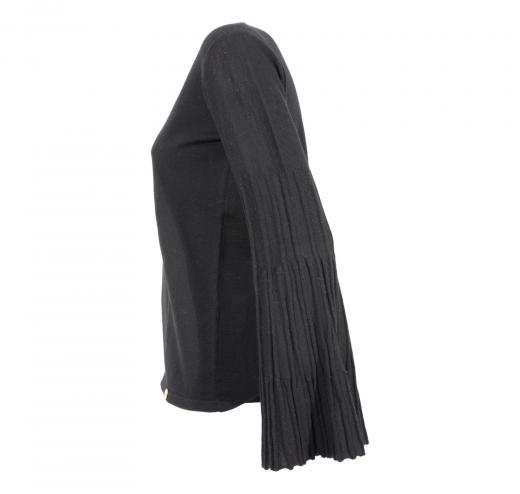 DONATELLA DE PAOLI MAGLIA DONNA 19D2097 COLORE NERO MADE IN ITALY