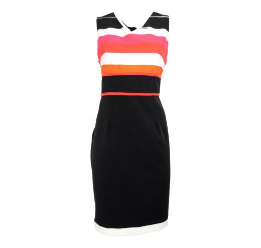 LISA KOTT Abito con Giacca Donna Curvy Style  7123 Nero Made in Italy