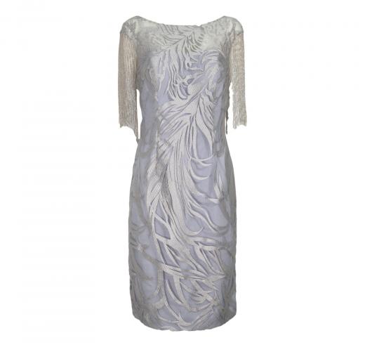 CABOTINE Abito Donna Modello CHE24729 Manica Perline Colore Grigio Perla