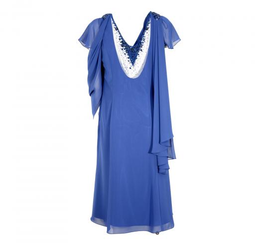 CABOTINE ABITO DONNA MODELLO TUBINO CON CAPPA CCL24692 COLORE BLU