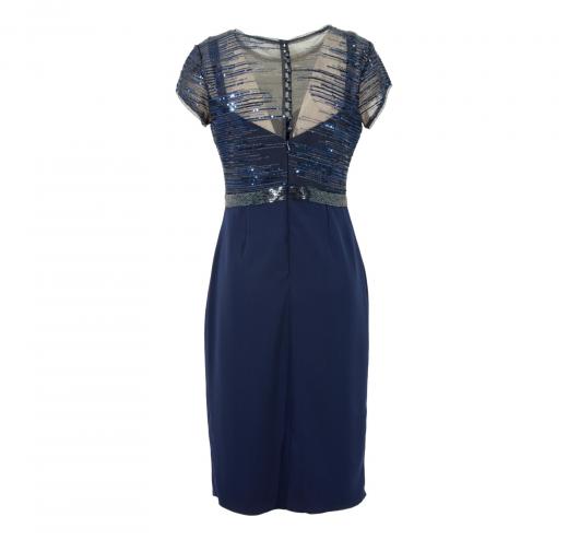 CABOTINE Abito Donna Modello Tubino CTFD-517 Colore Blu Strass