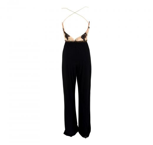 MAIDOMA luxury Abito Tuta Intera Donna MA335-1 Stoletta Abbinata