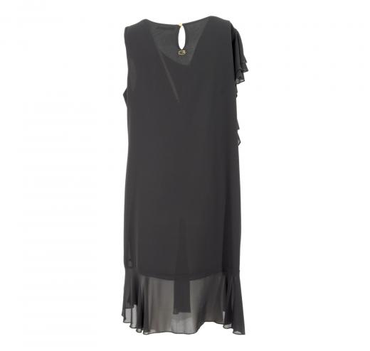 LISA KOTT Abito Donna Curvy Style Colore Nero 4548 Made in Italy