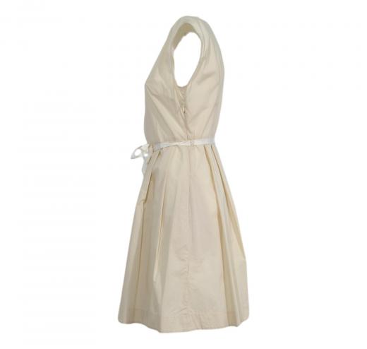 WOOLRICH Abito donna WWABI0398 W'S Popelin Dress Crema