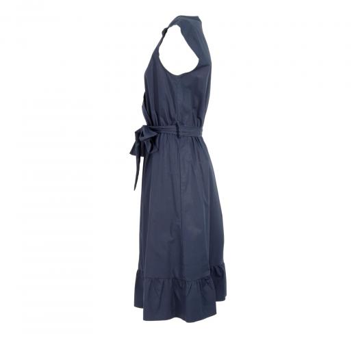 LISA KOTT Abito Donna Curvy Style Colore Blu Cotone 5315-E18 Made in Italy