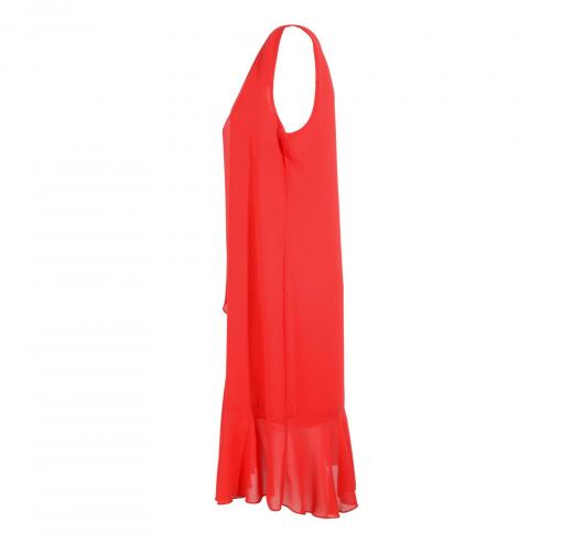 LISA KOTT Abito Donna Curvy Style Colore Rosso 4548 Made in Italy
