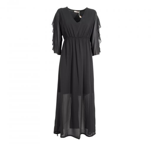 LISA KOTT Abito Donna Linea Curvy Style Colore Nero 4524