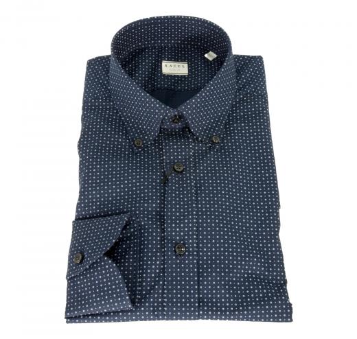 XACUS Camicia Uomo Tailor Fit Fantasia 31518002 Cotone Botton Down