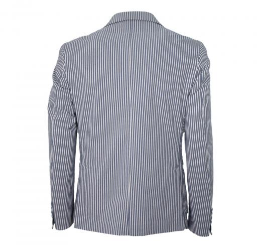 ALESSANDRO GILLES Giacca Uomo Taglia 50 Riga Slim Fit G2DE Made In Italy