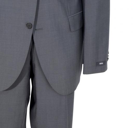 HUGO BOSS Abito Uomo 50220468 Grigio Fantasia The James3 Sharp5 Taglia Lunga