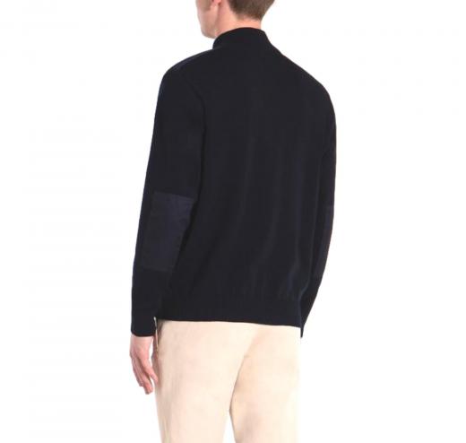 PAUL SHARK YACHTING Pull Mezza Zip con Toppe Modello C0P1028 Colore Blu