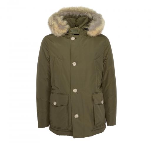WOOLRICH Giaccone Uomo Arctic Detachable Fur Anorak CFWOOU0484MRUT0001 Colore Verde