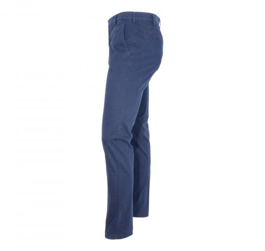 MEYER Pantalone Uomo Modello tokyo cotone elasticizzato 2-5587/18 Quadro Blu