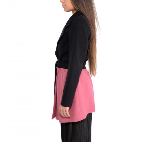 MDM MADEMOISELLE DU MONDE Cappotto Donna Colore Nero Cipolla Art.7031