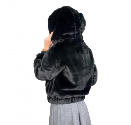 MDM MADEMOISELLE DU MONDE PELLICCIA SINTETICA Col. Nero
