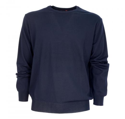 BRAMANTE Pull Girocollo Merino Triploritorto Regular Fit 102003 Colore Blu